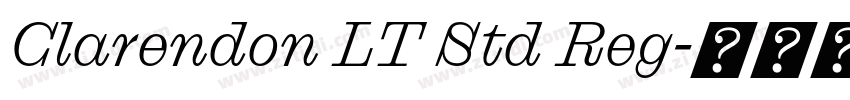 Clarendon LT Std Reg字体转换